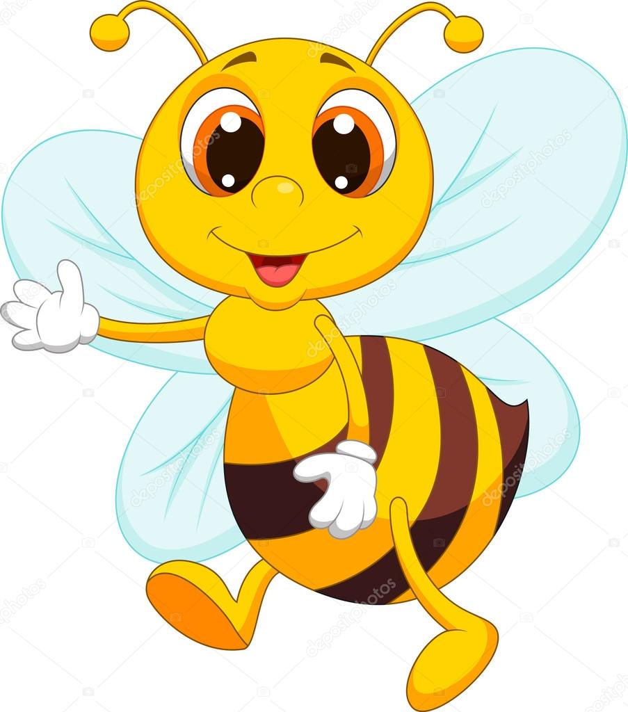 可爱蜜蜂卡通